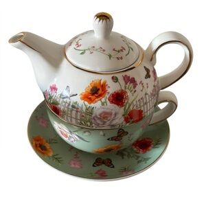 Grace Teaware Teapot & Cup for One
